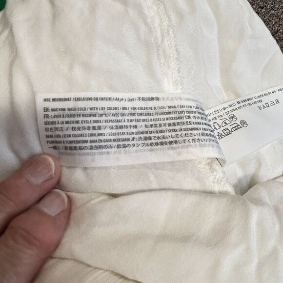 Abercrombie & Fitch Ivory White Gauzy Halter Sleeveless Strappy Mini Dress Sz S - Picture 8 of 16